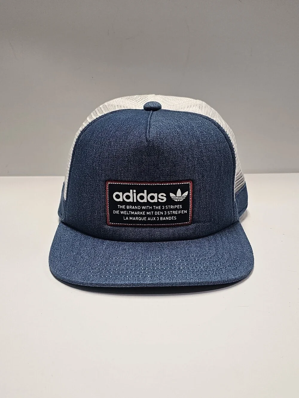 Adidas Originals Patch Denim Snapback Trucker Cap